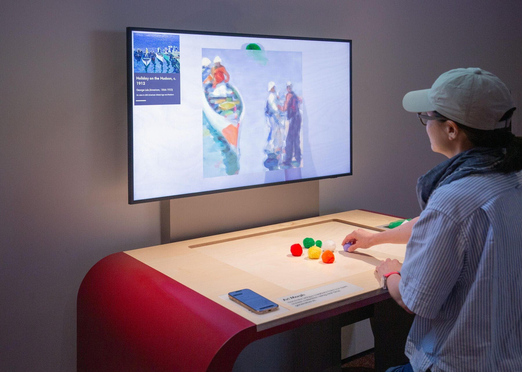 a man playing a game