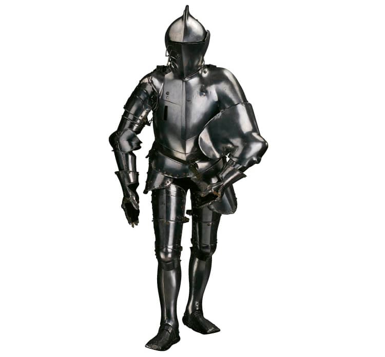 Armor for the Tilt (Plankengestech). South Germany, Augsburg, 1570–80. Steel and leather. Inv. 1903