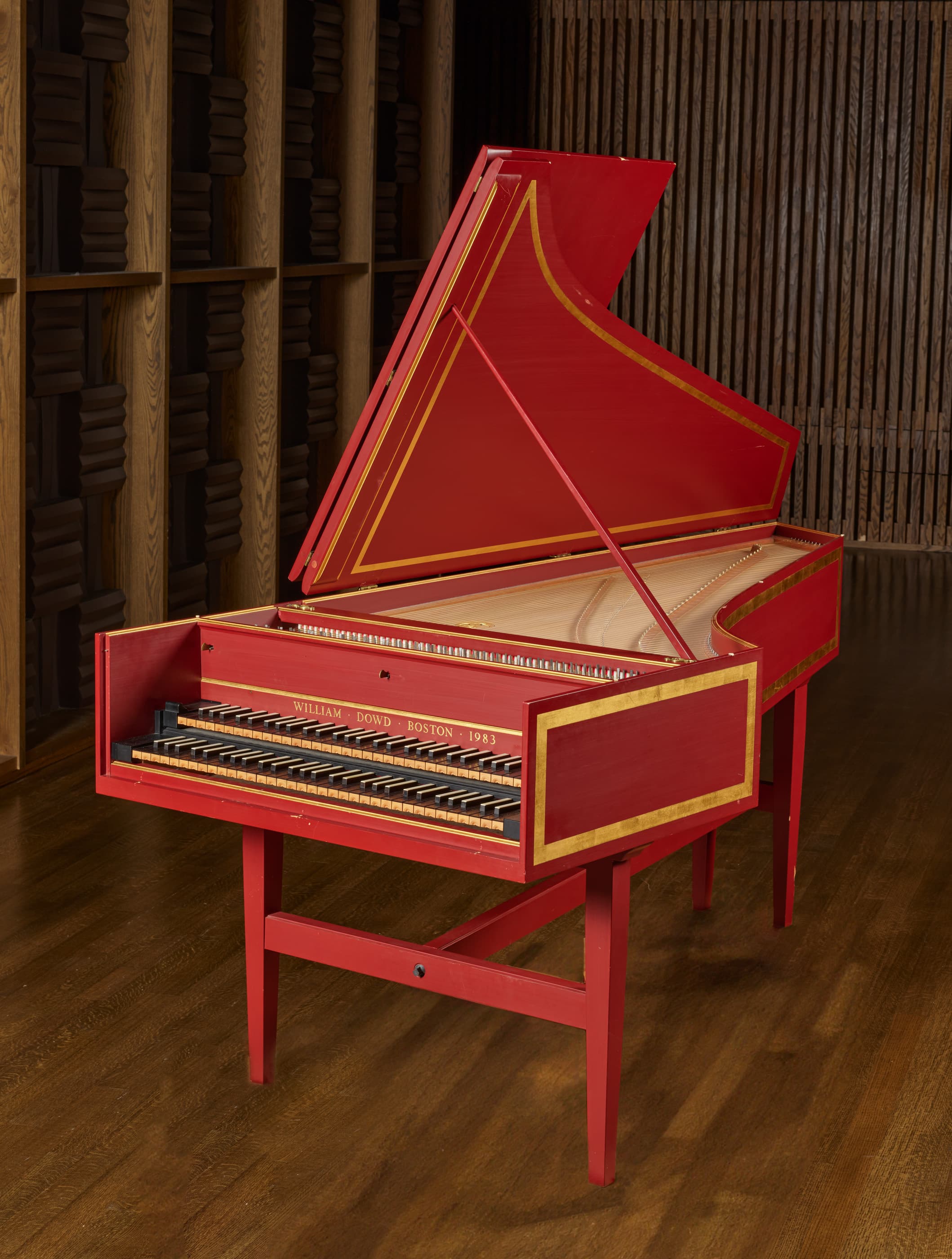 Dowd French Red harpsichord