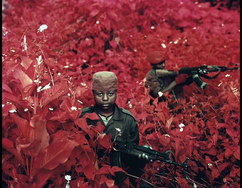 Vintage Violence, North Kivu, Democratic Republic of Congo, 2011. Richard Mosse (Irish, b. 1980). Digital C-print; 182.9 x 228.6 cm. Courtesy of the artist and Jack Shainman Gallery, New York