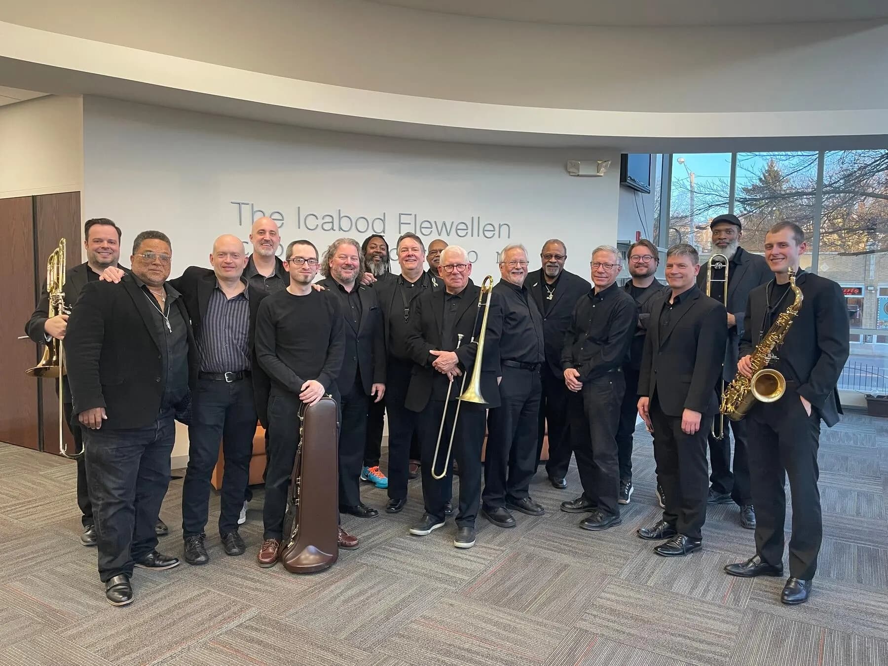 Andrew Murray et al. holding instruments