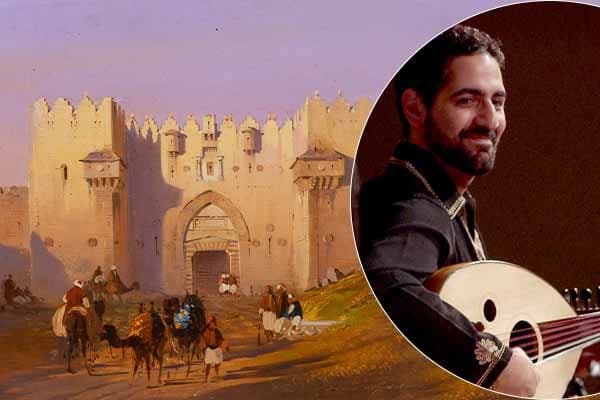 a man playing a guitar