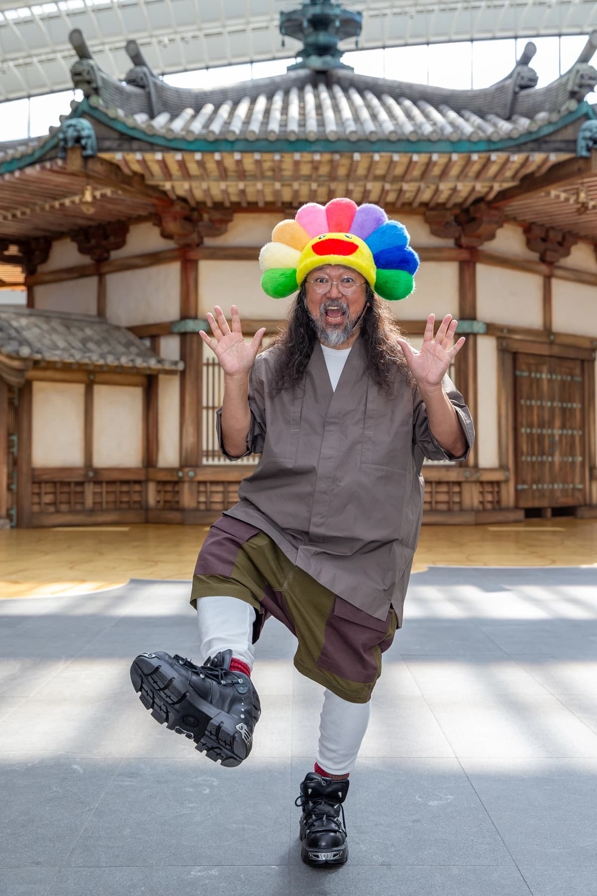 Takashi Murakami wearing a garment