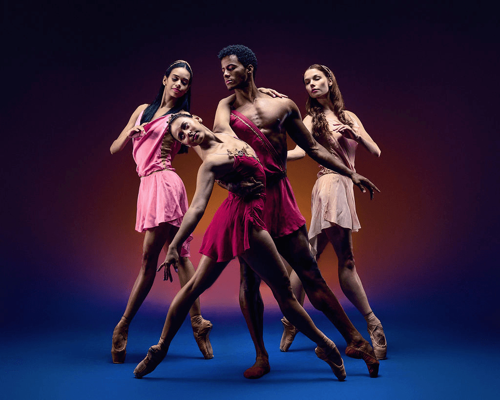 a group of people dancing