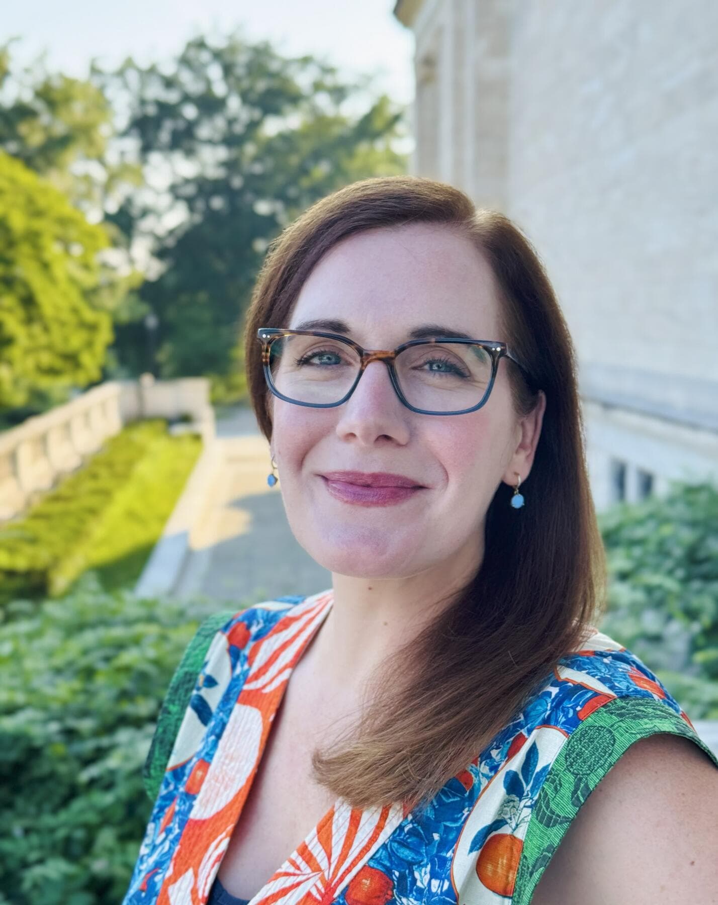 a person wearing glasses