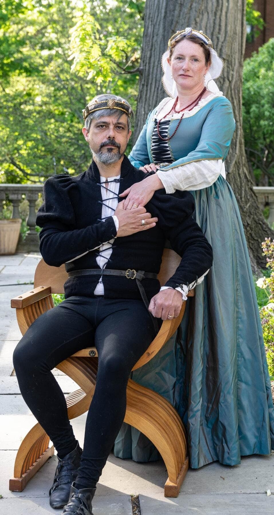 a man and woman posing for a picture