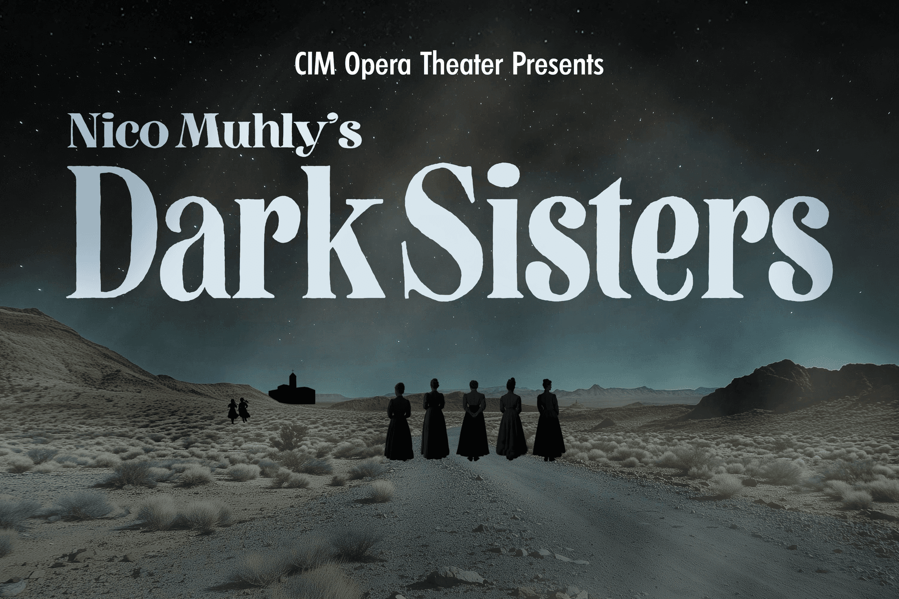 a group of people standing on a sandy hill with a sign above