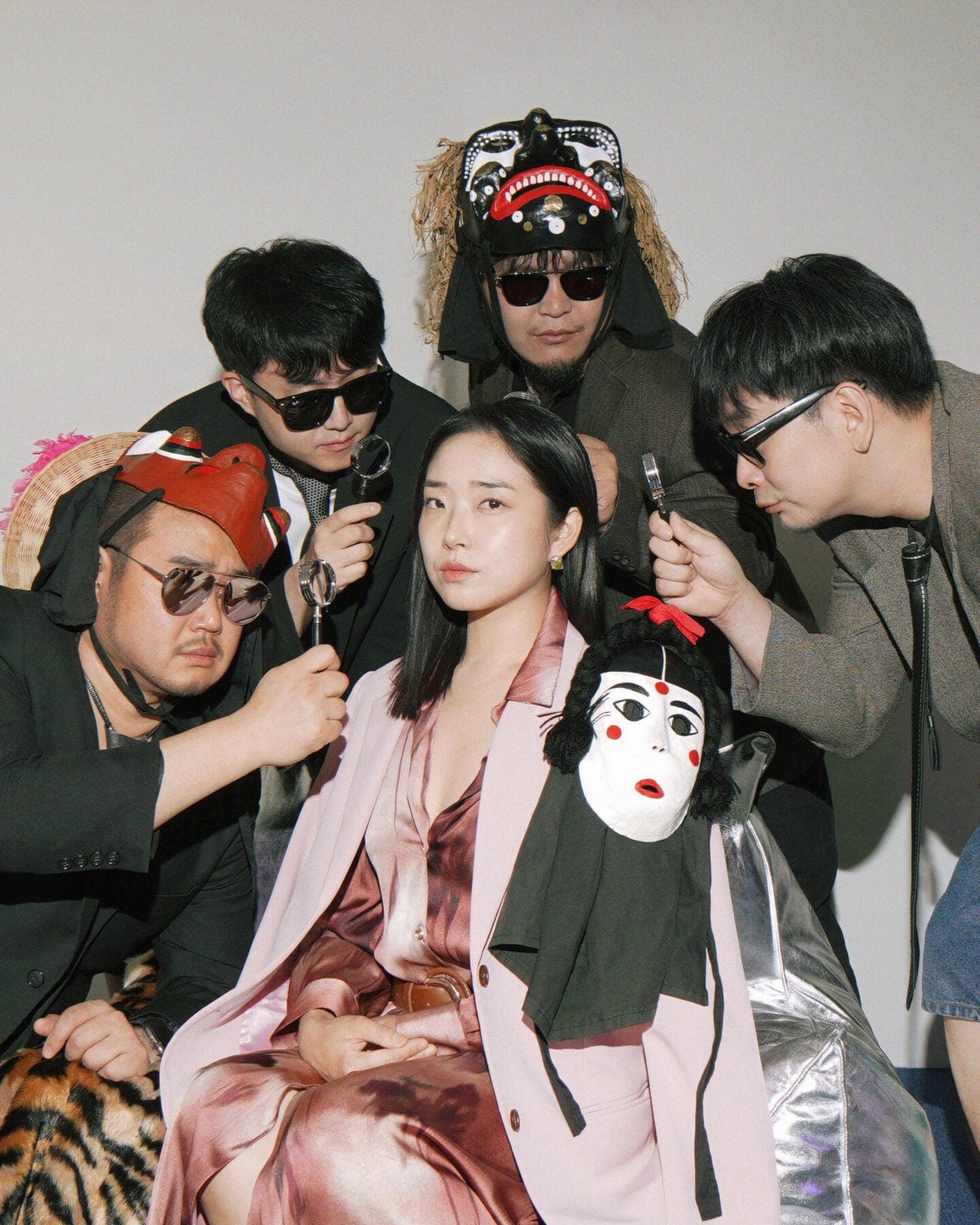 a group of people posing for a photo