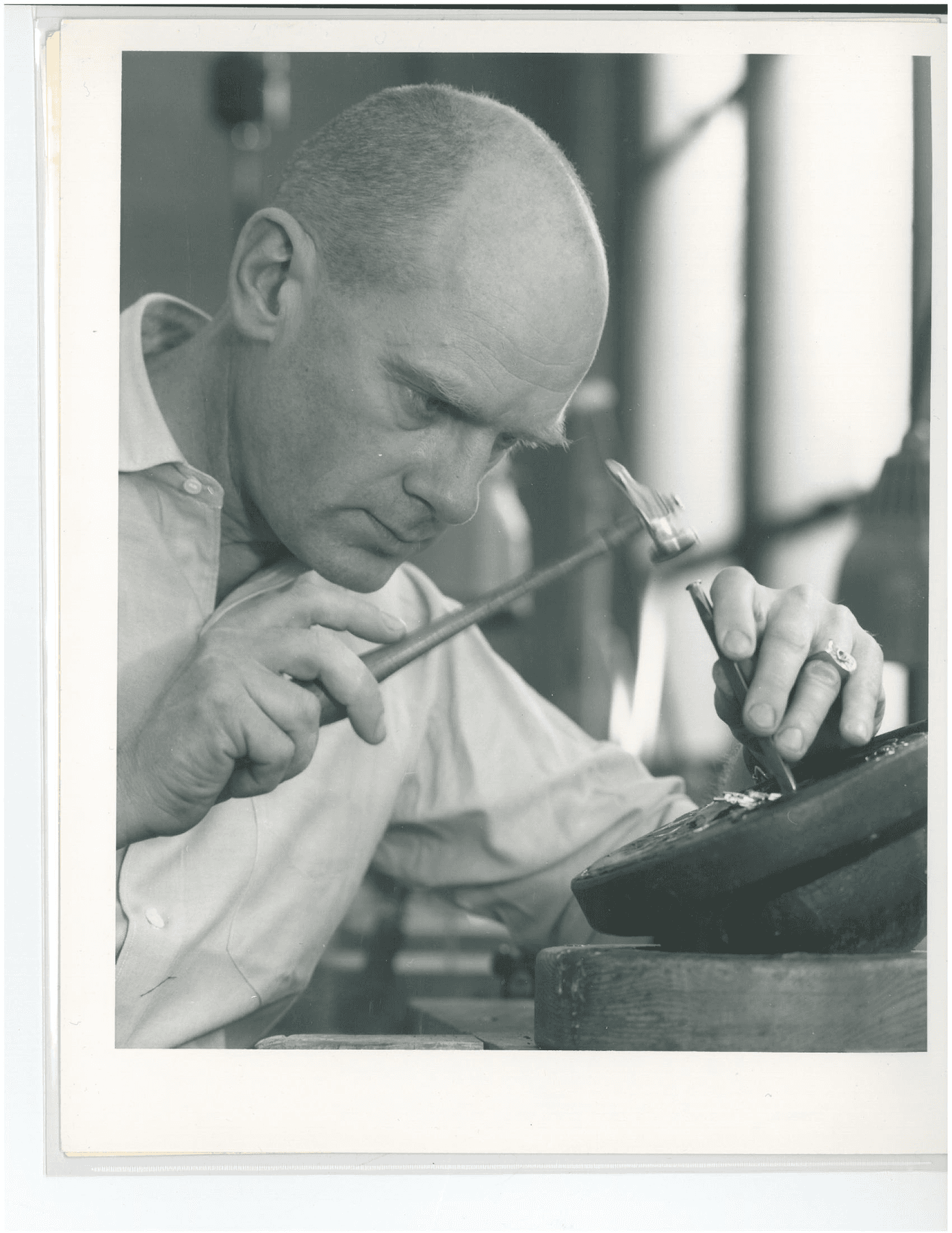 a man holding a knife