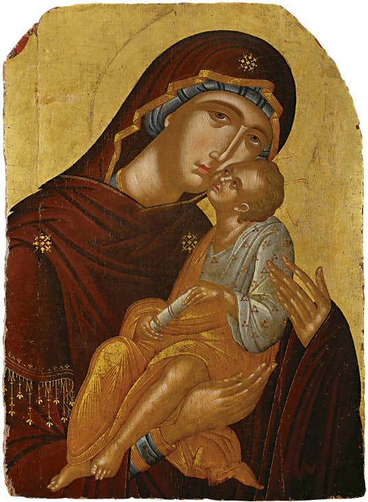 Icon of the Mother of God and the Infant Christ (Virgin Eleousa)