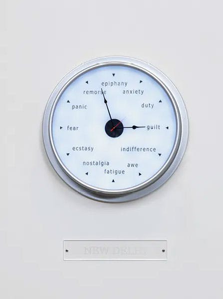 a barometer with altered text