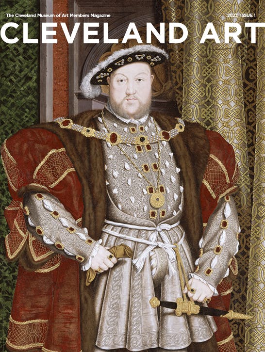 The cover of 2023's first issue of ClevelandArt featuring King Henry VIII