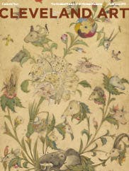 Cover: An opaque watercolor, floral fantasy of animals and birds  from Mughal India.