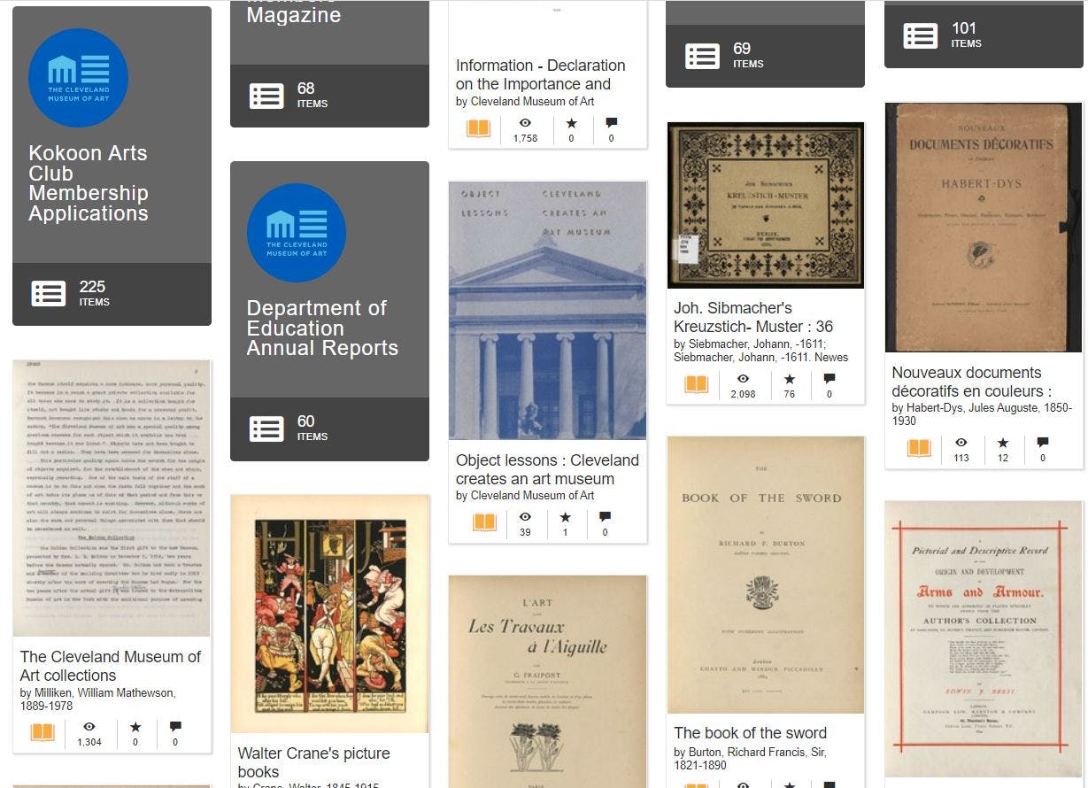 Screen shot of an Ingalls Library and Museum Archives digital collection webpage
