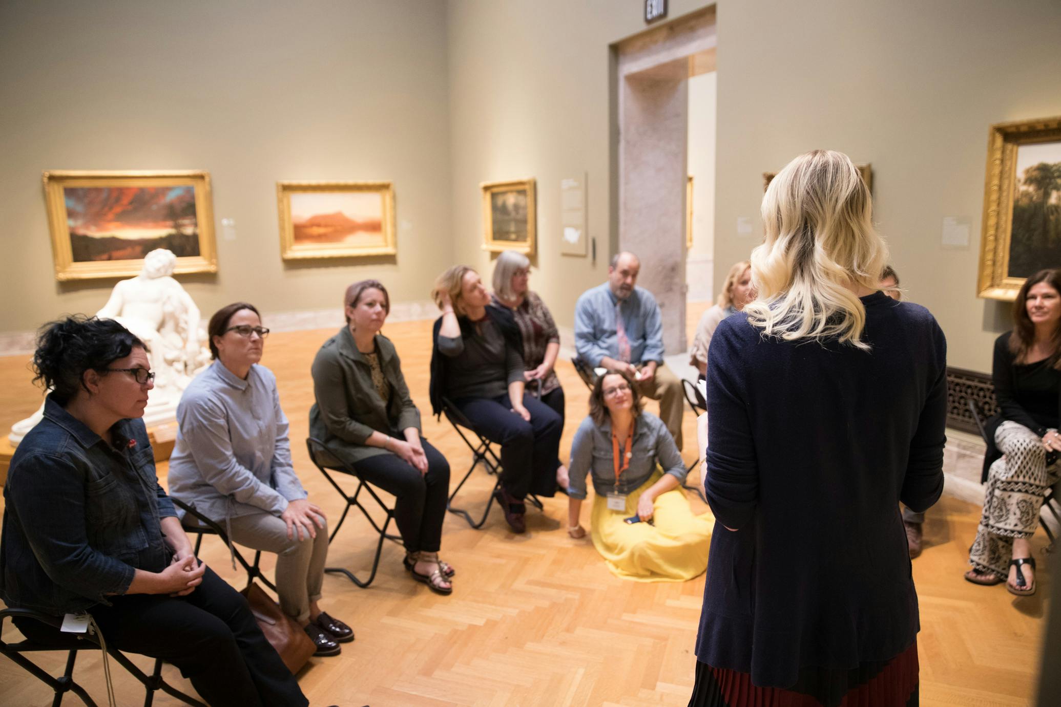 Adult tour in the galleries