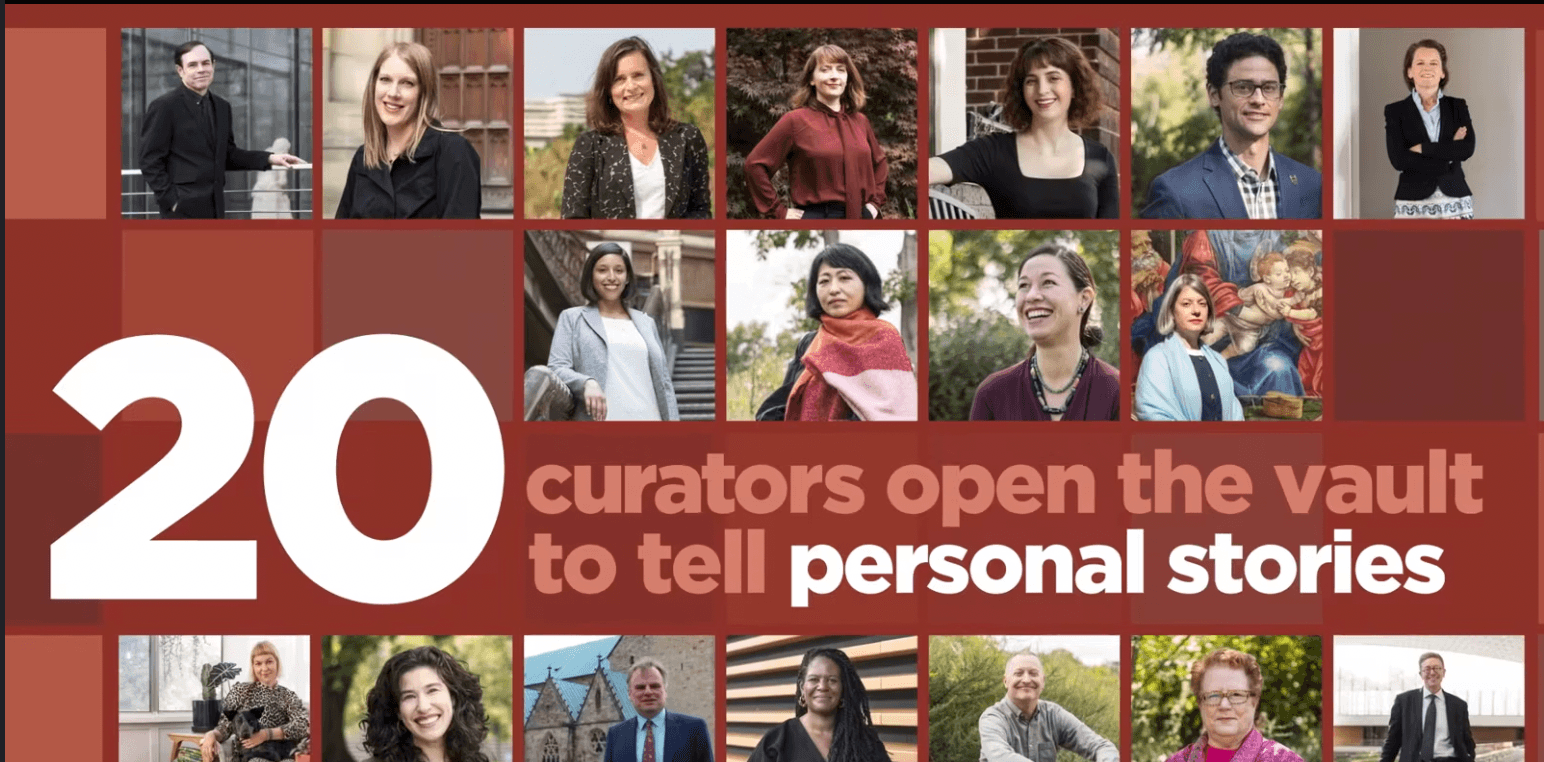 images of 20 curators involved in the stories from storage project