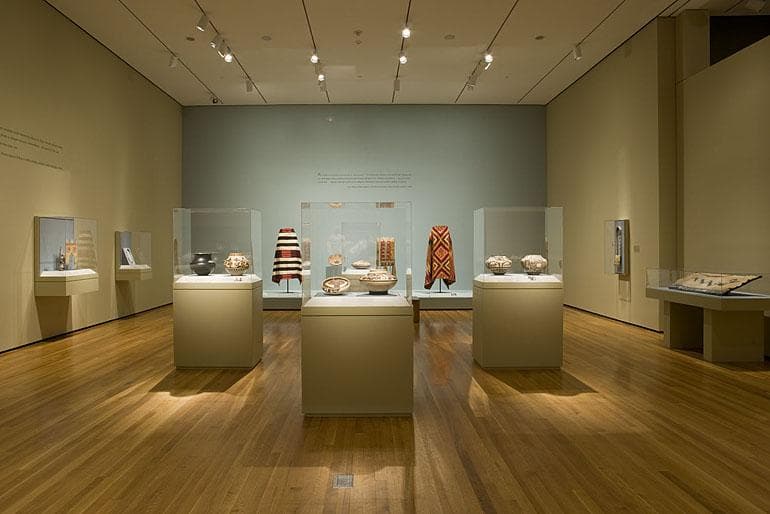 gallery view three cases and wall decks