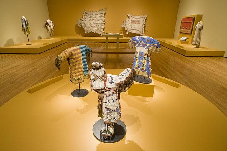 Gallery view of a platform with garments