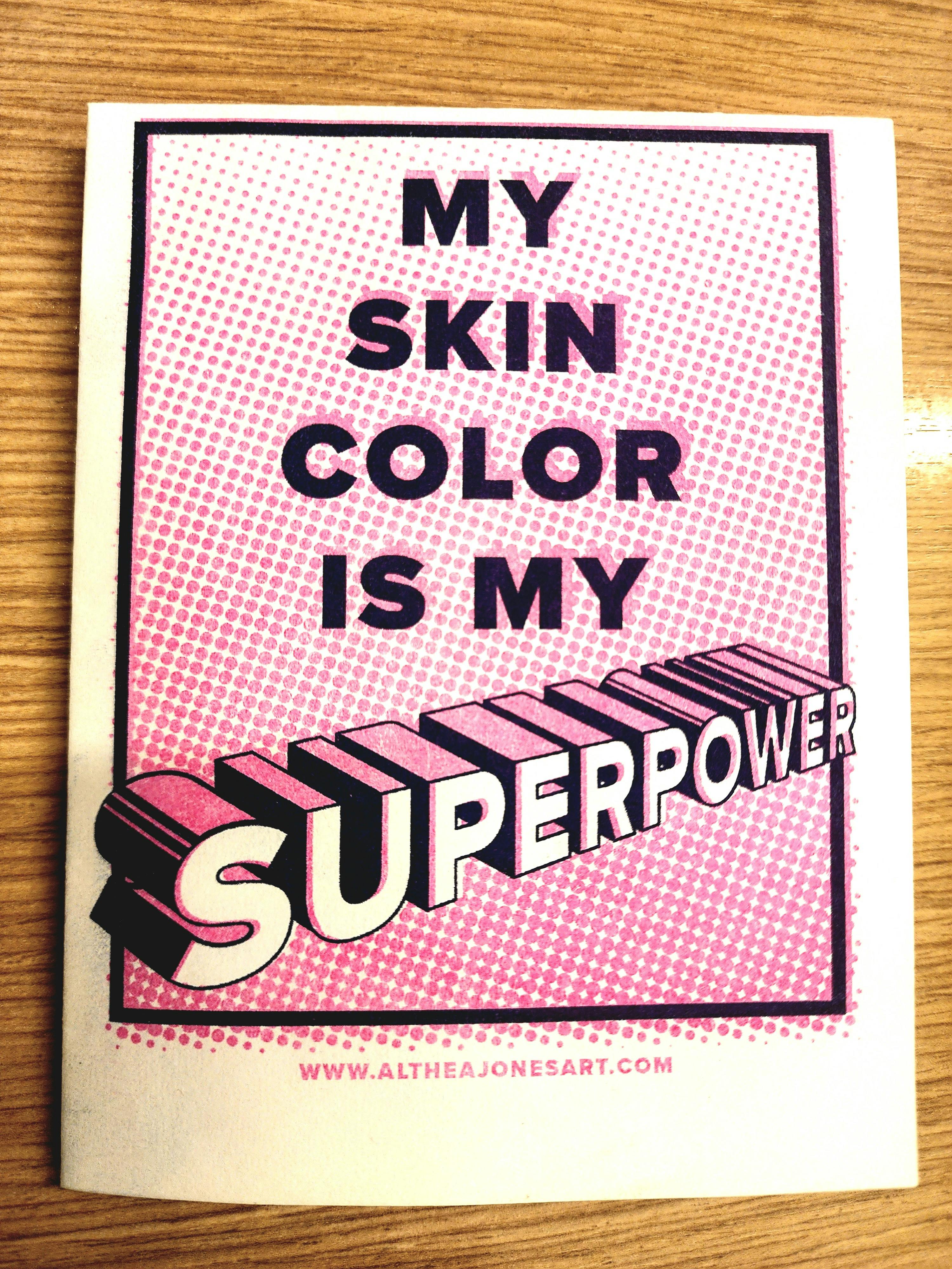 Flyer for My Skin Color Is My Superpower