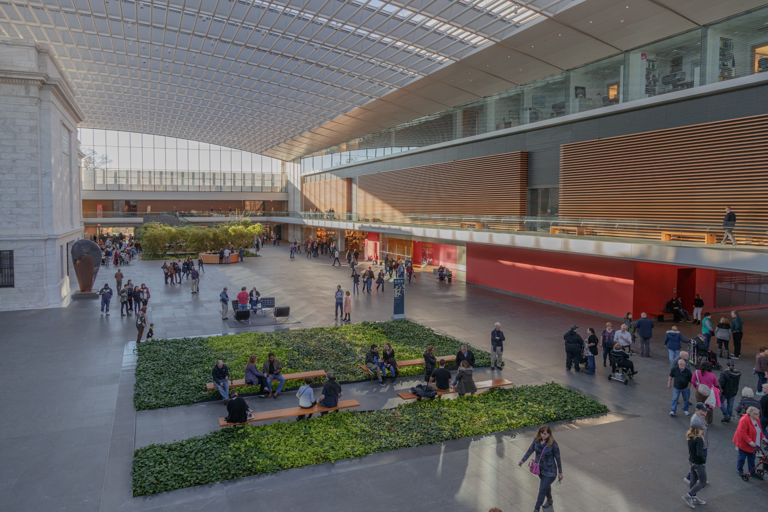 Atrium at the museum