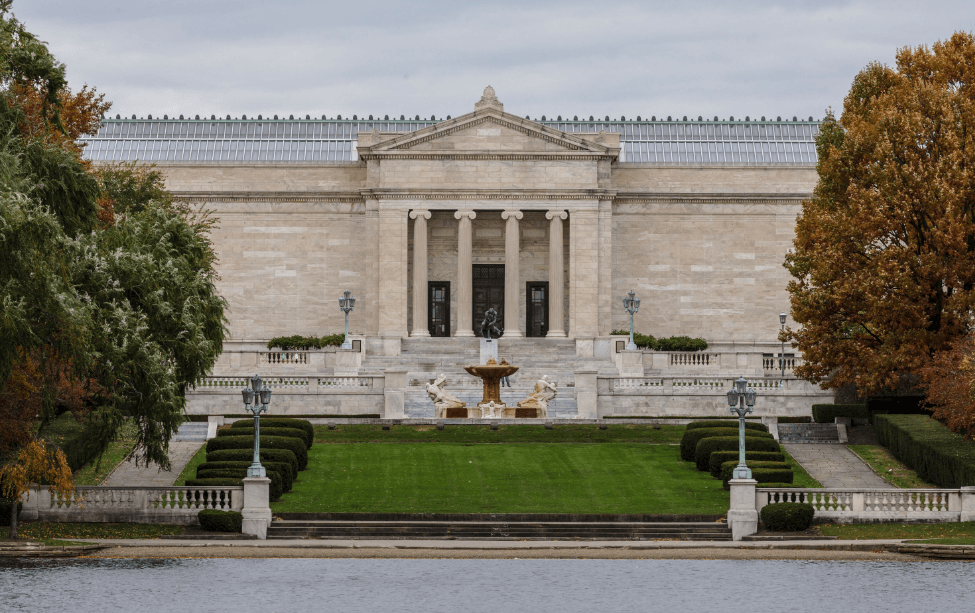 View of south entrance to the museum