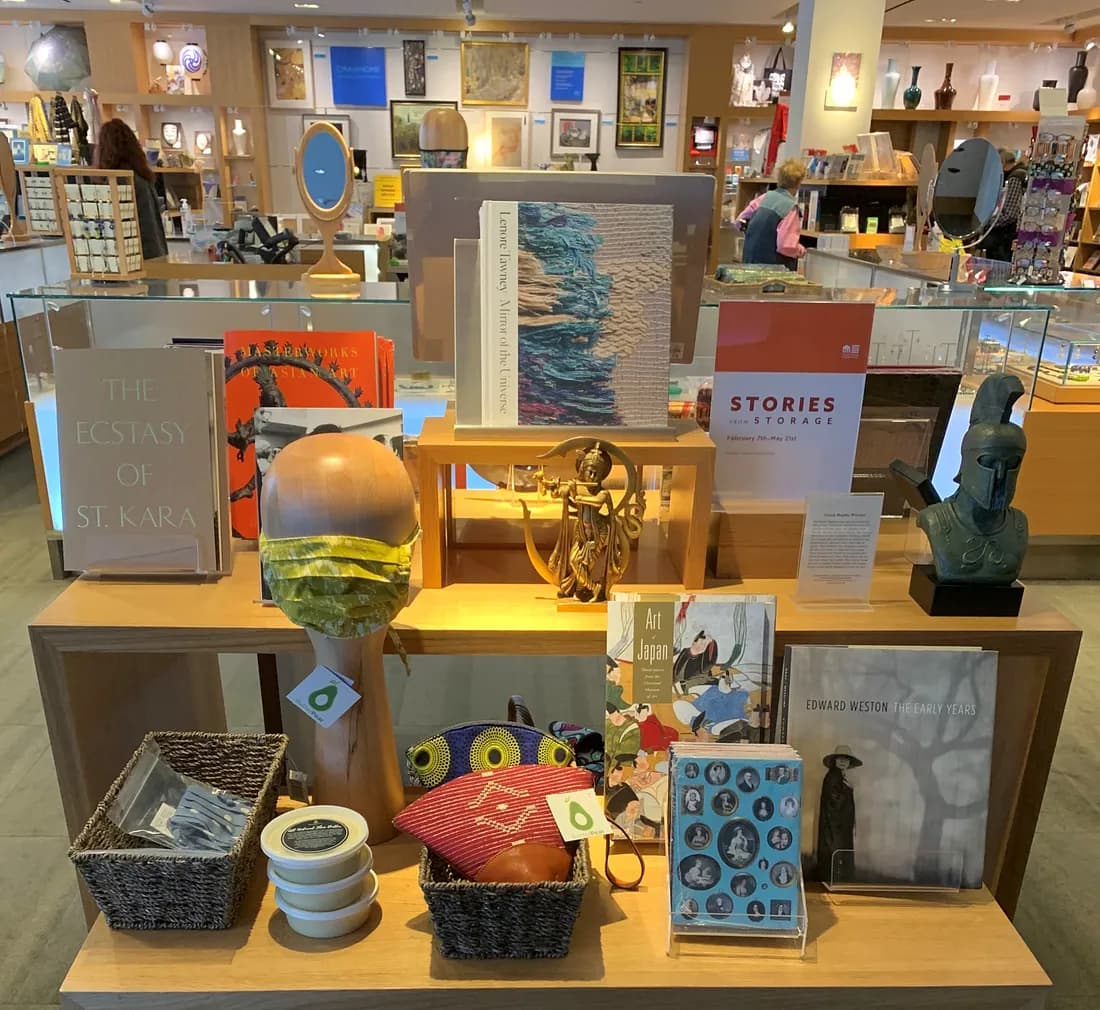 Cleveland Museum of Art merchandise set out in the store.