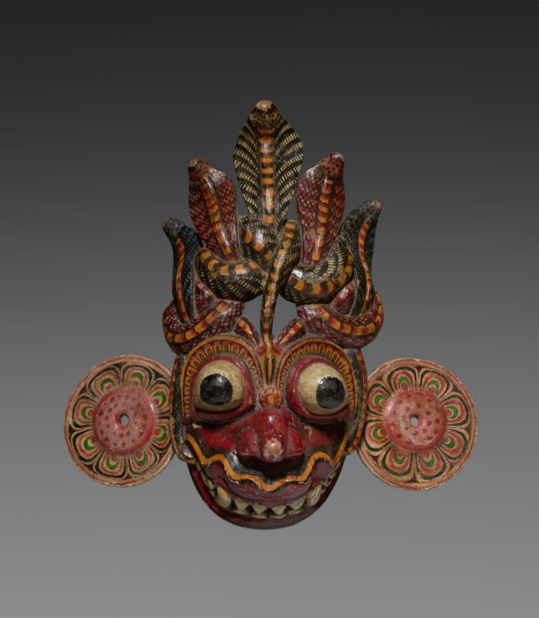 photo of a mask in the Education Art Collection