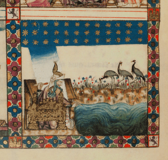 An illustration from the Cantigas de Santa Maria.