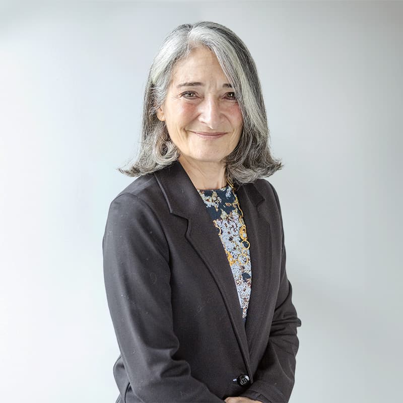 woman in gray blazer