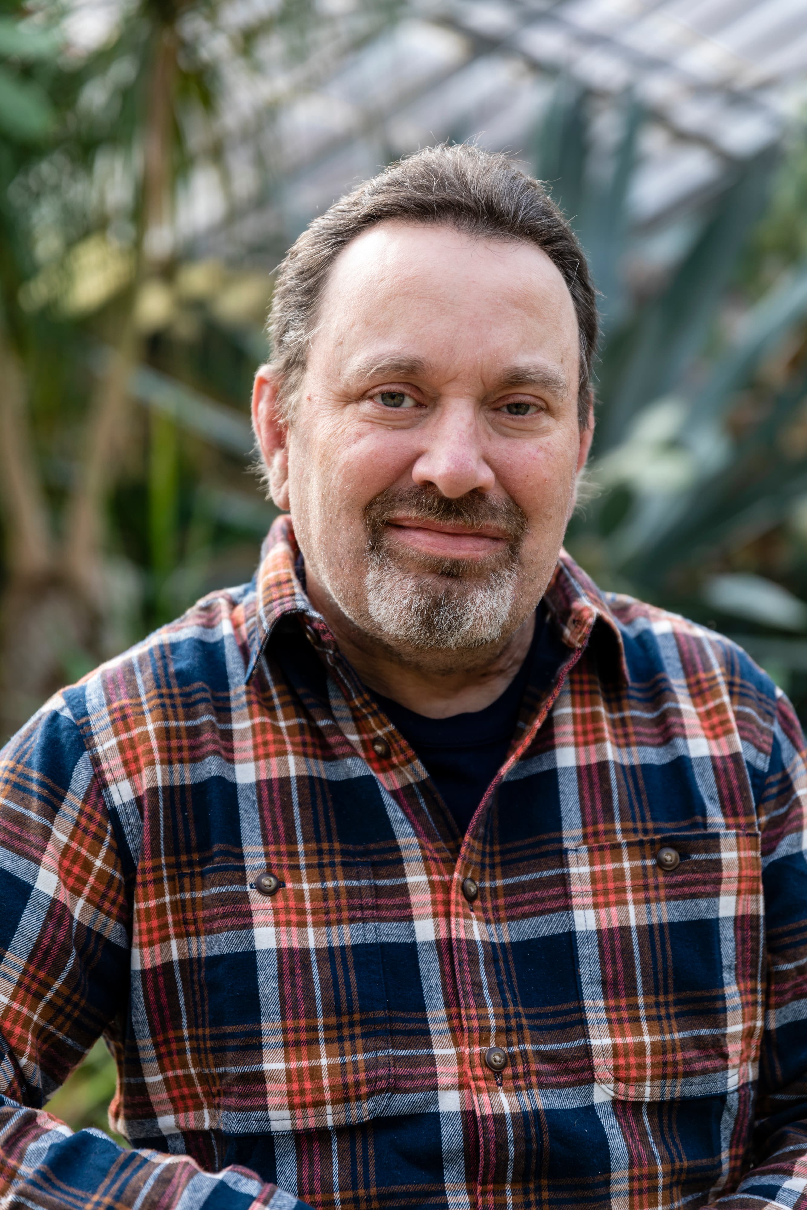 Portrait of a man in a flannel shirt