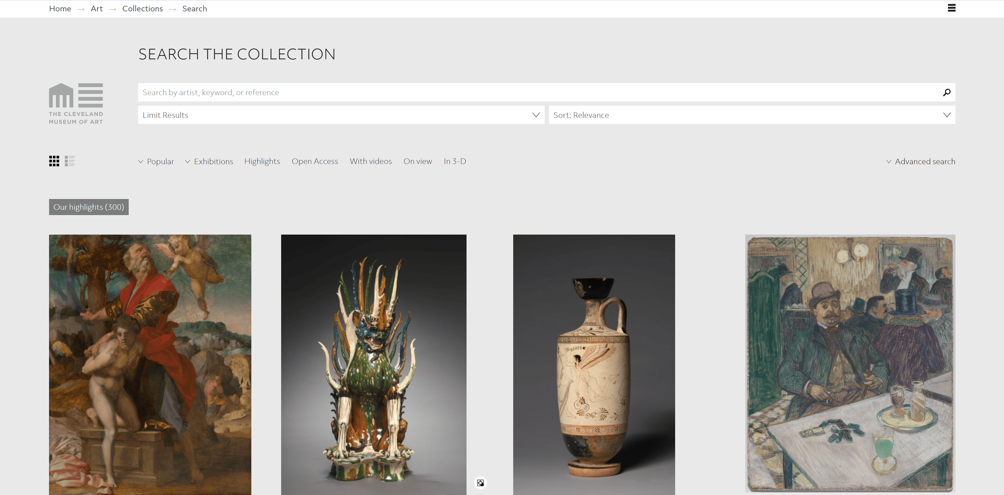 The Cleveland Museum of Art's collection online.