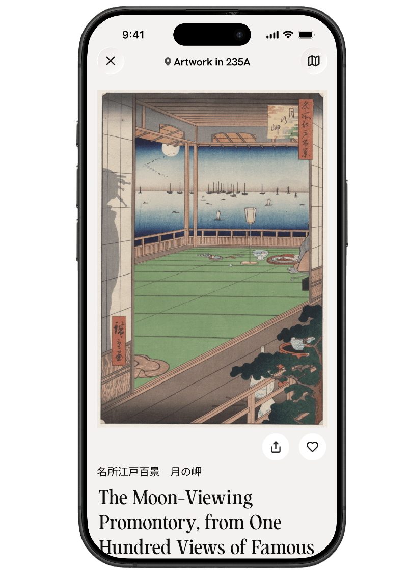 Screenshot of the ArtLens app showing an art detail page