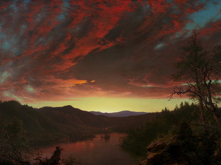 twilight in the wilderness painting