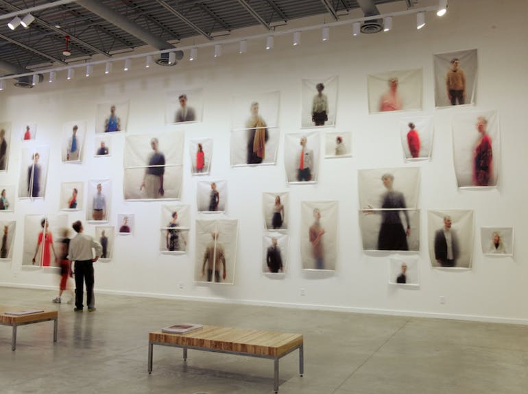 Installation view of UNKNOWN: Pictures of Strangers. Image courtesy of Transformer Station