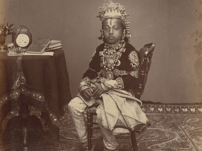 photograph of the Maharaja of Rewa