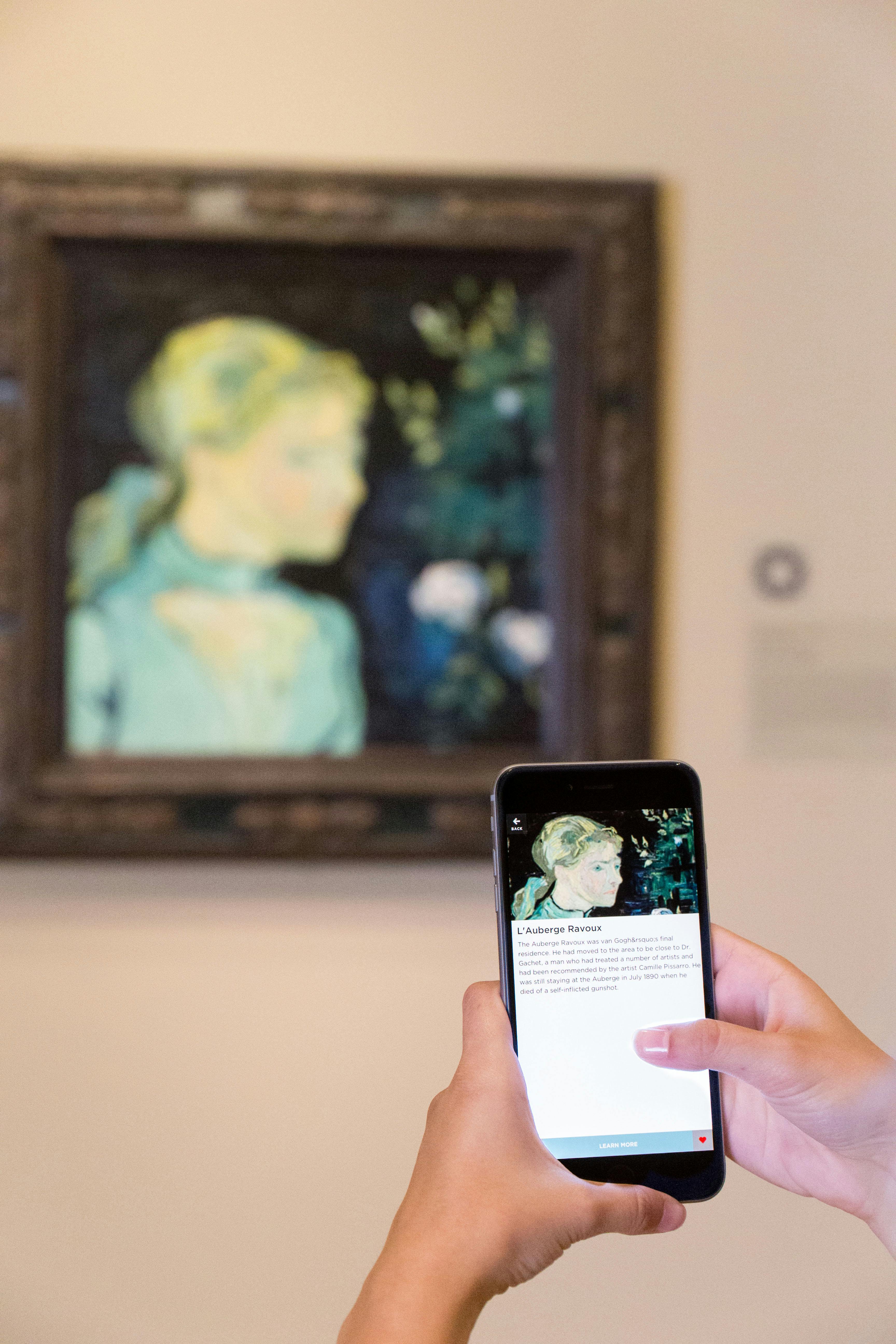 ArtLens App scanning Van Gogh 
