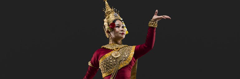 Charya Burt Cambodian Classical Dance. Photo credit: RJ Muna, 2018