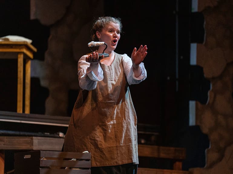 Opera Singer on Stage