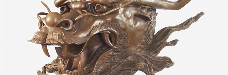 Circle of Animals/Zodiac Heads (detail), 2010. Ai Weiwei (Chinese, born 1957). Bronze. Private Collection, USA. Photo credit: Tim Nighswander