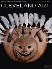 Cover: Nepcetat (One-That-Sticks to-the-Face) Mask Central Yu’pik artist, wood face, surounded by white flowers with pointy teeth