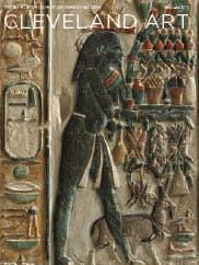 Cover: Nome Gods Bearing Offerings. Egypt, New Kingdom, Dynasty 18. Painted limestone